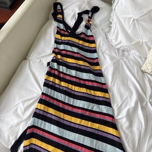 Striped Zara dress with lace up back